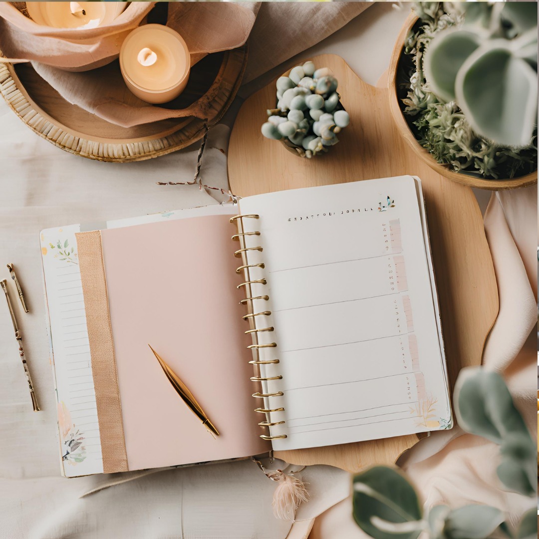 Gratitude journals or wellness planners are perfect for cultivating mindfulness and setting meaningful goals.