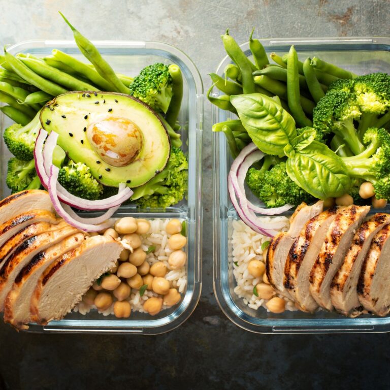 Assorted healthy meals from a 4-day balanced meal plan.