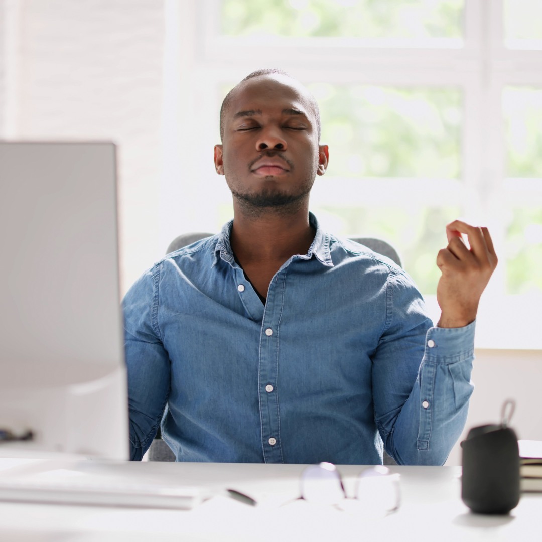 A wellness space in an office, A wellness space in an office, symbolizing workplace initiatives for employee mental health."