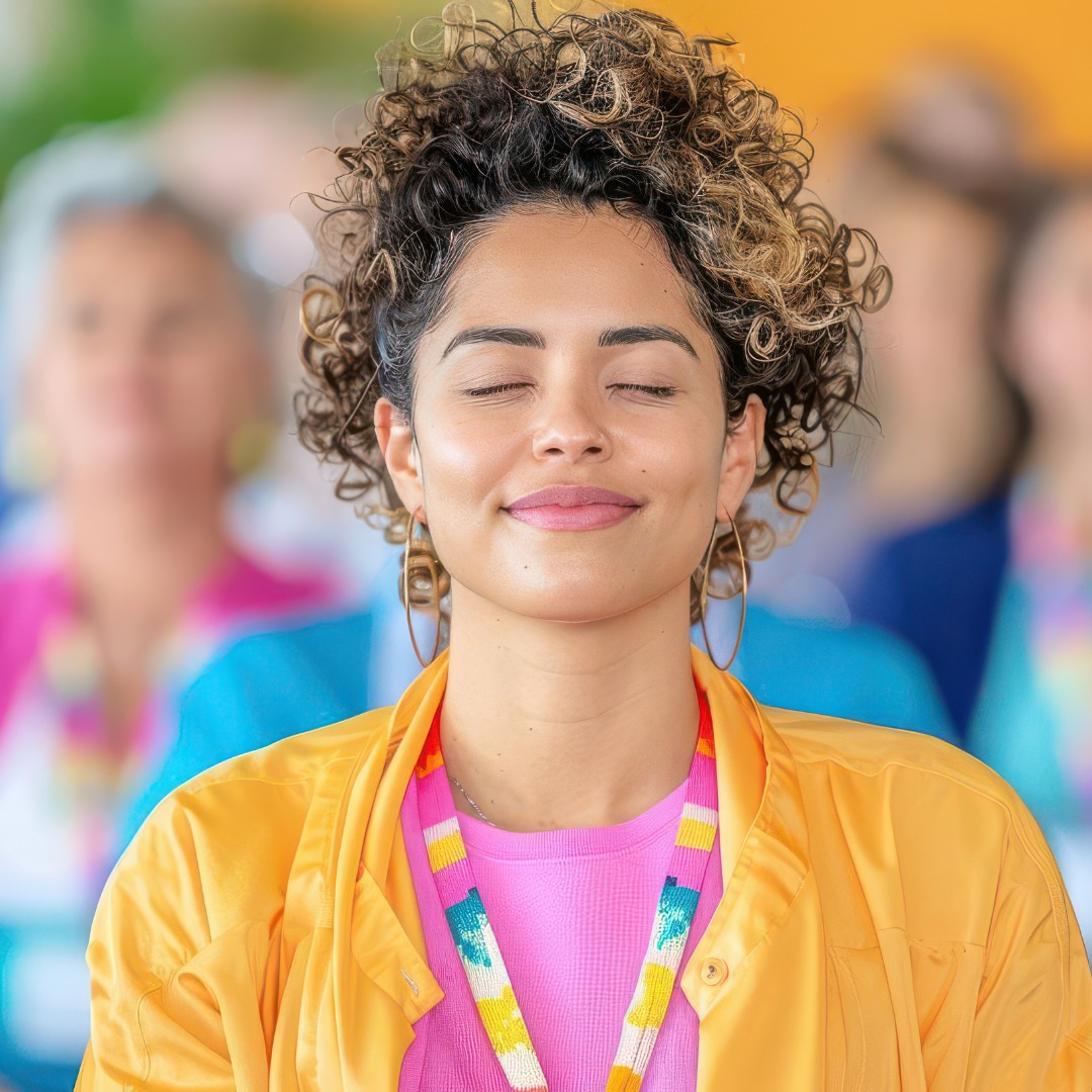 Employees participating in a wellness workshop focused on mindfulness and mental health.