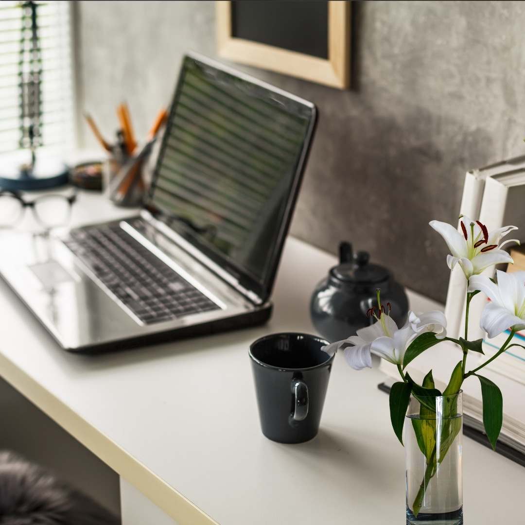 Organized workspace for mental clarity