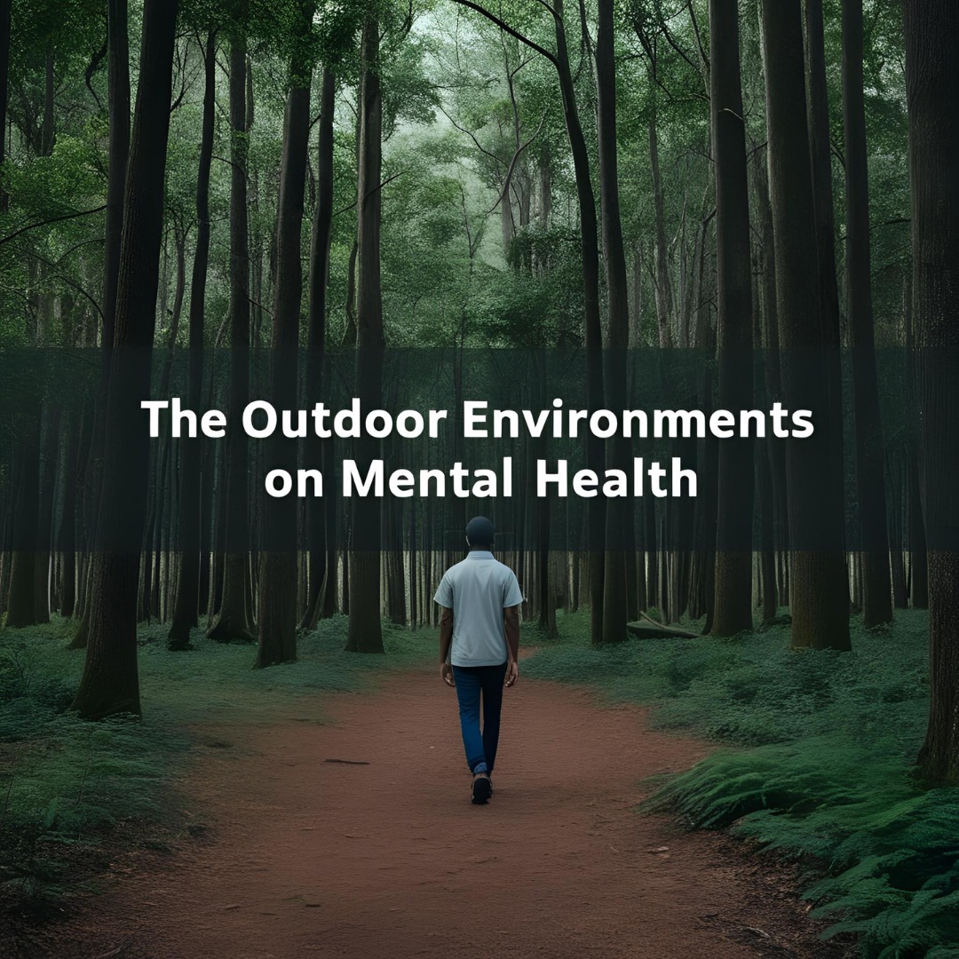 A person walking in a forest, embracing nature’s tranquility for improved mental well-being.