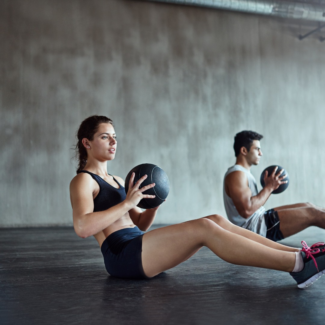 Side-by-side images illustrating common form mistakes and correct form in core exercises. Side-by-side images illustrating common form mistakes and correct form in core exercises.